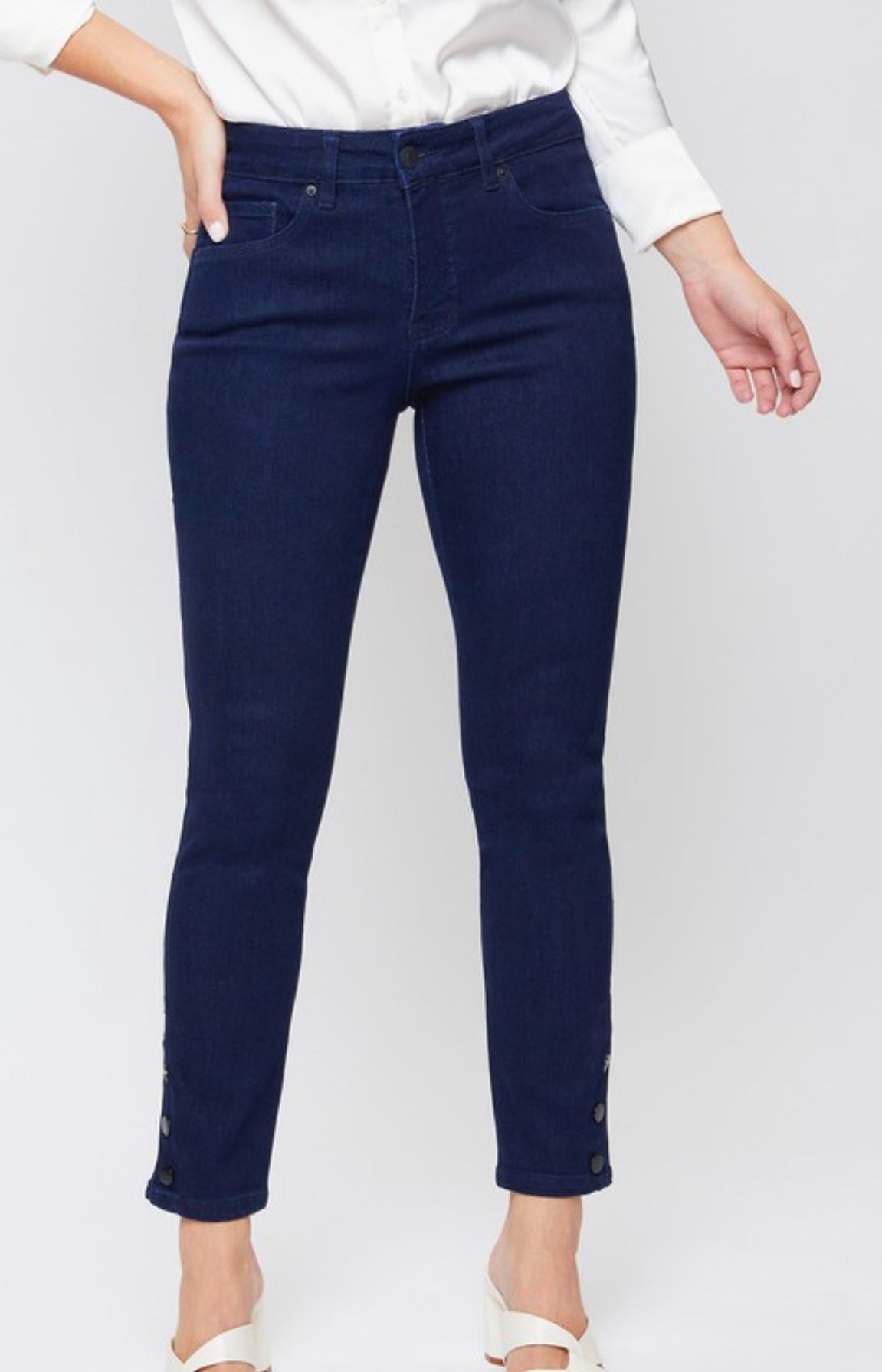 Kelsea Mid-Rise Ankle Skinny Jean with Tummy Control