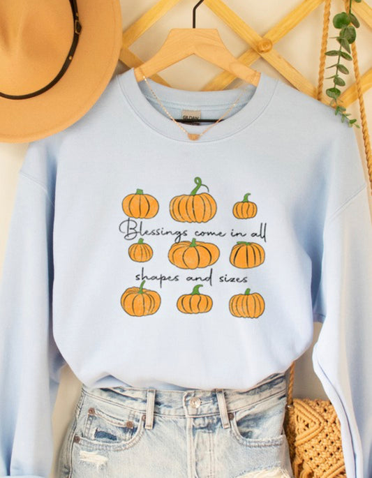 Pumpkin Sizes Sweatshirt