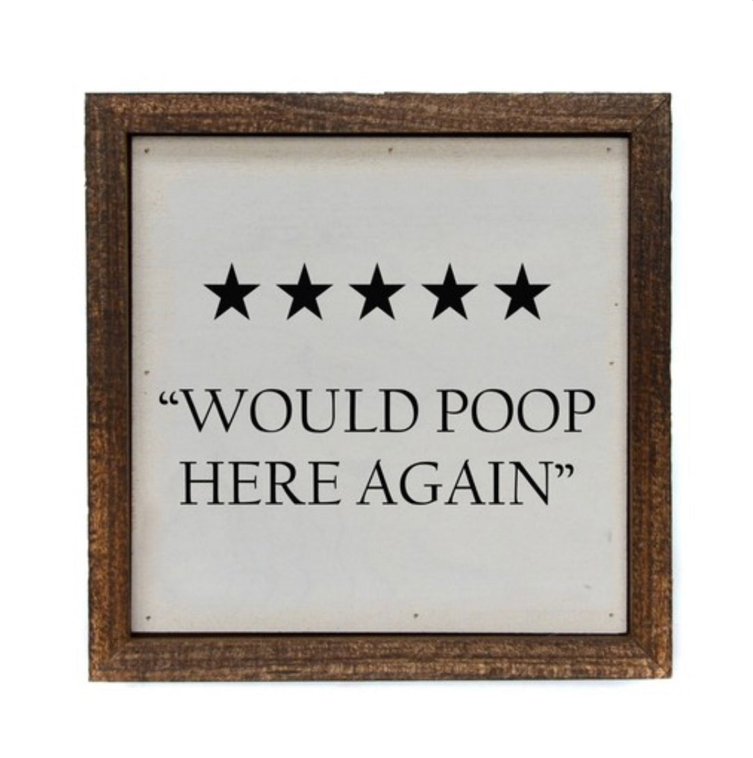 Poop Again Sign