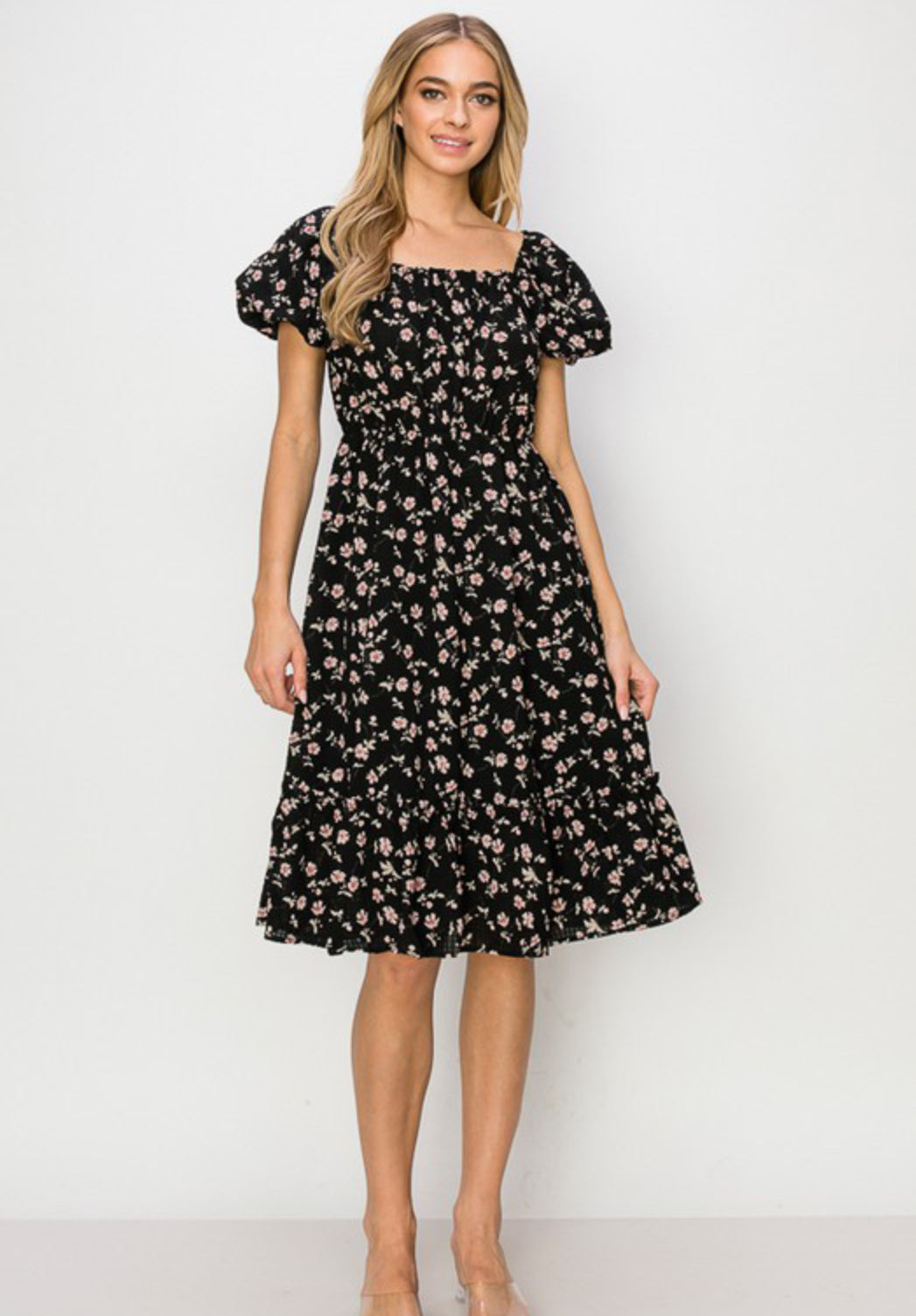 Black Floral Dress