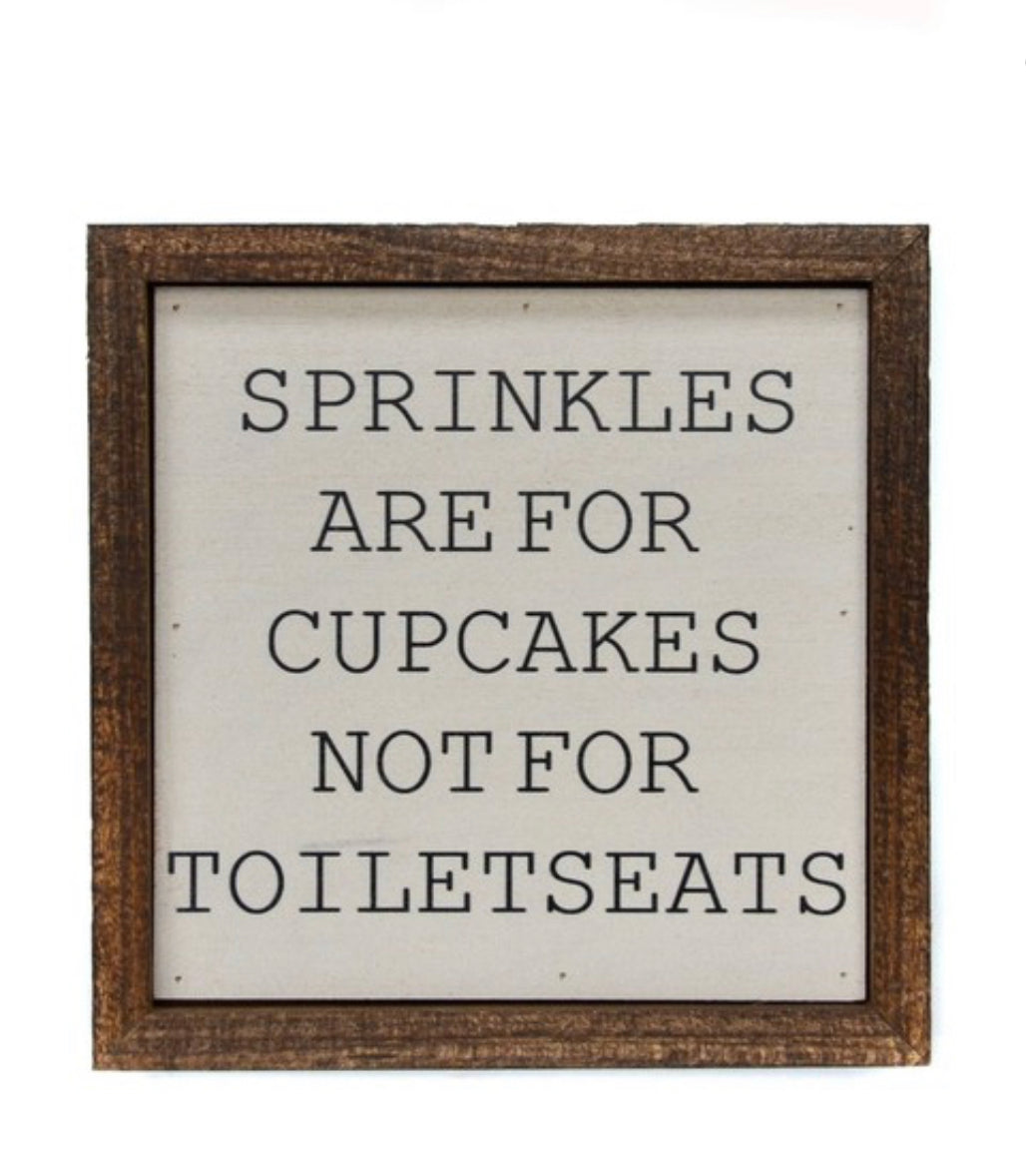 Cupcake Sprinkles Sign