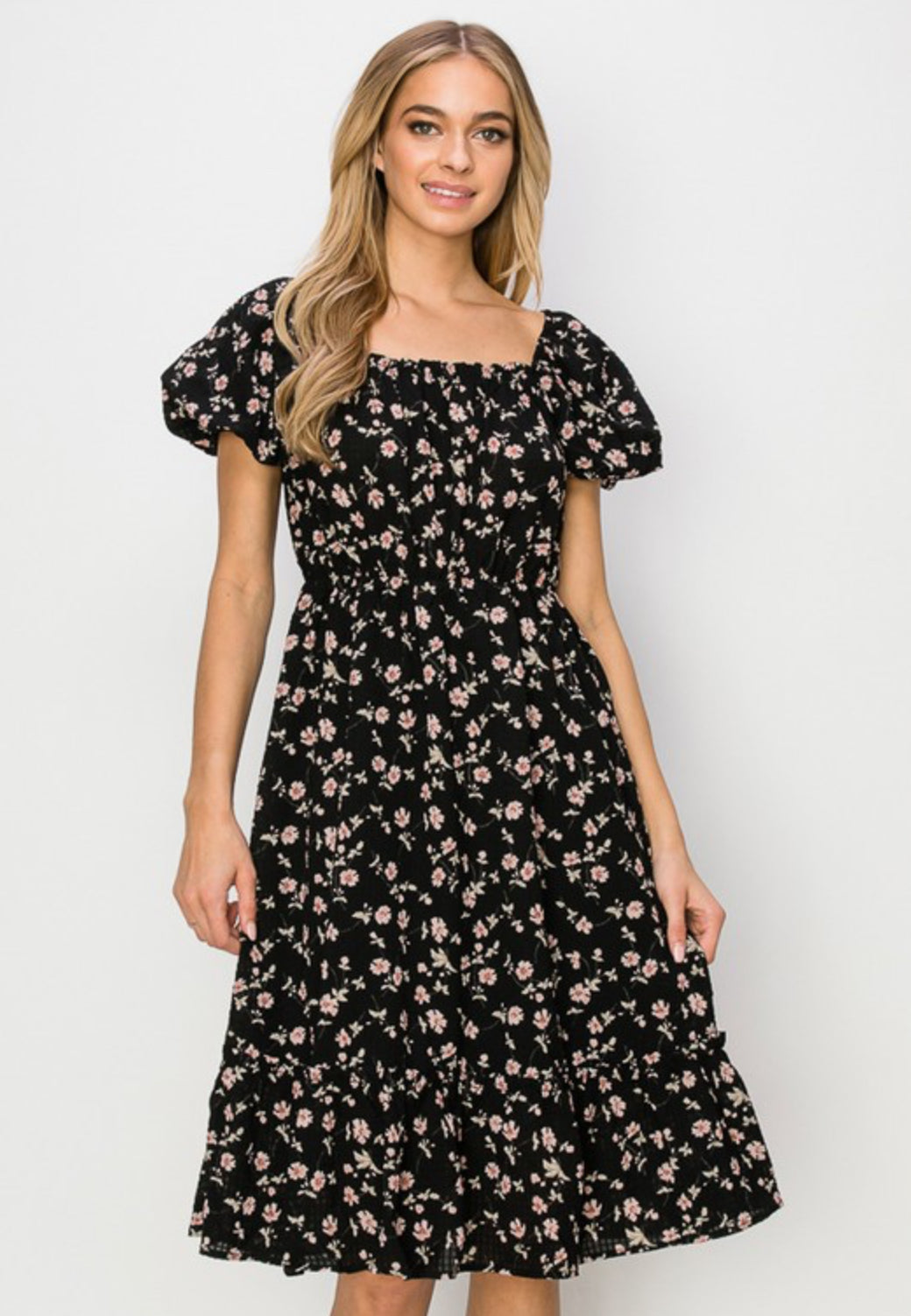 Black Floral Dress