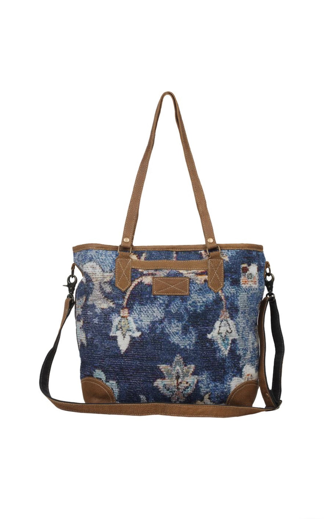 Floral Azul Shoulder Bag