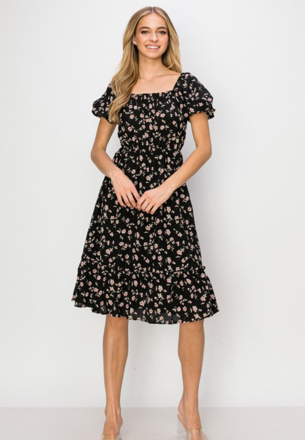 Black Floral Dress