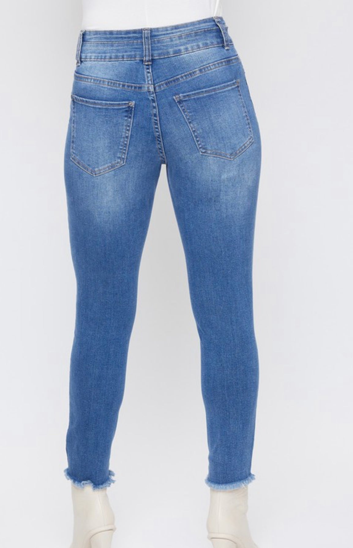 Higgins High-Rise Ankle Jeans